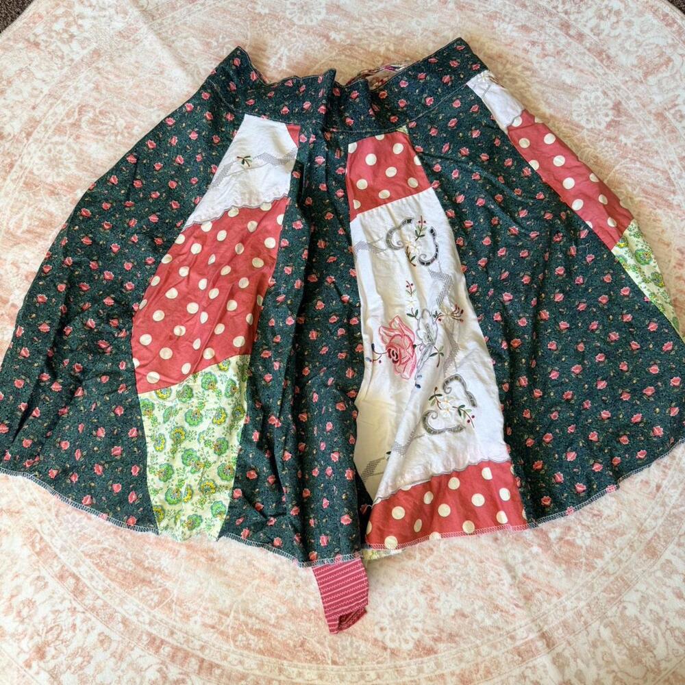 Cottagecore Patchwork Wrap Skirt - image 1